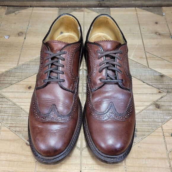 Mens Frye Brown Leather Soles Lace-Up Oxford Shoes US Men’s Size 8B Signature - Picture 3 of 12